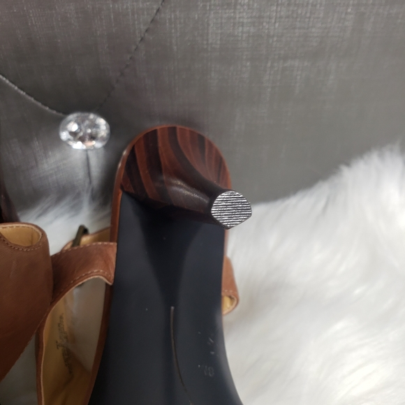 Nine west snooks tan heels leather upper - Picture 11 of 13
